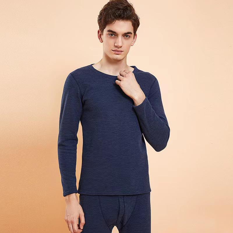Men's Camel Hair Thermal Underwear for Cold Weather - Ideal for Middle-Aged and Elderly in Autumn