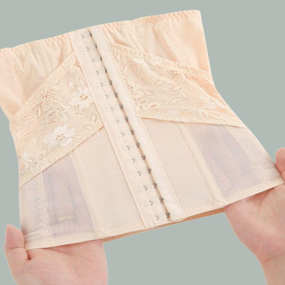 Mesh Flower Tummy Control Shapewear Seamless Girdle Body Shaper Fashion Lace Corset Belt  Summer