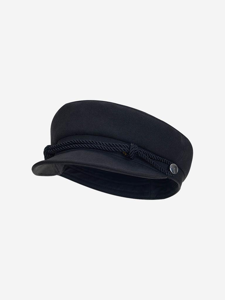 Olinkeompeulliteu Knotted Rope Marine Cap (Black)