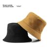 Female Spring and Autumn Personality Double-sided Light Plate Solid Color Bucket Hat Outdoor Sunscreen Sunshade Sun Hat Basin Hat