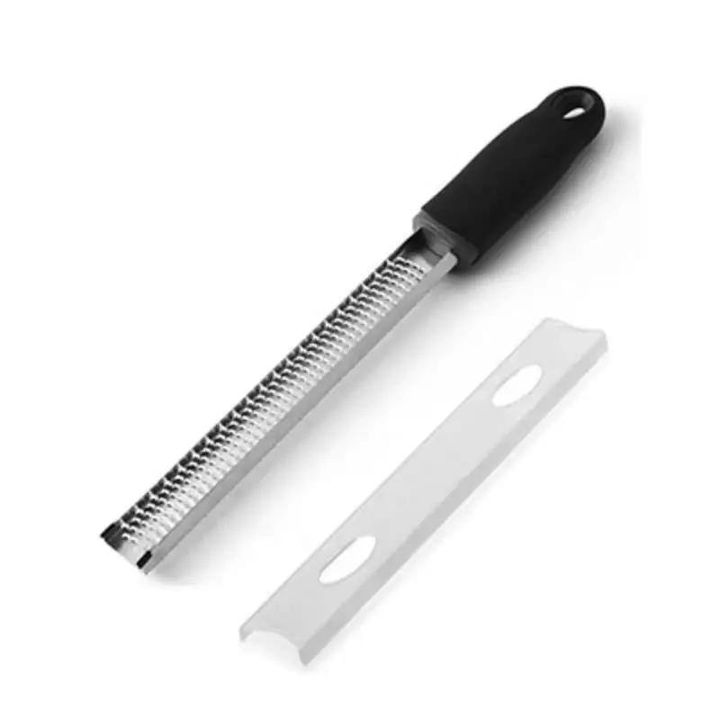 

Stainless Steel Kitchen Grater Slicer with Non-Slip Handle, Dishwasher Safe, Cheese Grater & Lemon Zester with Protect Cover