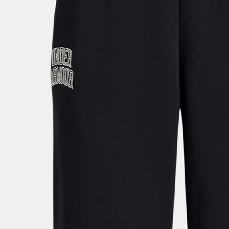 Under Armour Solid Color Lace-Up Casual Outdoor Comfortable Knitted Sports Pants Women pants Black 1386496-001