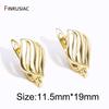 18K Gold Plated Brass Fastener Earrings Hooks Clasps,Earring fixtures,Shvenzy Earwire For DIY Handmade Earrings Making Findings