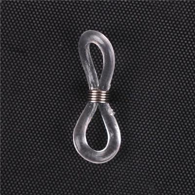 Practical Rubber Transparent 20 Pairs Of Hair Glasses Rope Chain Anti-Slip Ring