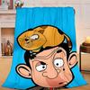 1 Stück Herr. Bean Adventure Flanelldecke Geschenk, Geeignet für Männer und Frauen, Weich, Ideal für Betten und Sofa, Geburtstags- oder Weihnachtsgeschenk