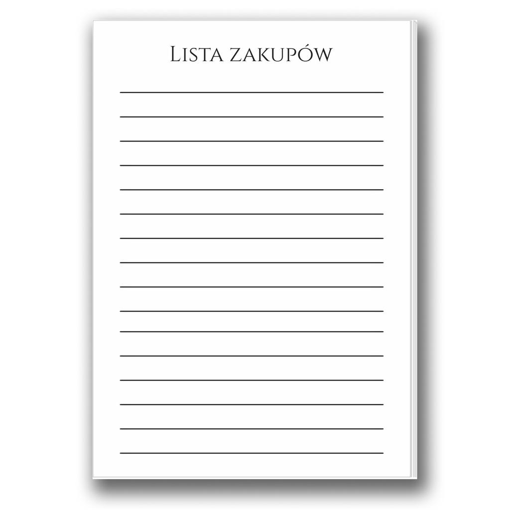 Notes z magnesem na lodówkę Notatnik Lista zakupów magnetyczna + PISAK
