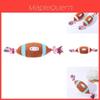 Durable Interactive Plush Dog Toy With Sound Cotton Rope Olive Football Design Wholesale