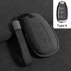 3 Buttons Suede Shell Fob For Hyundai I30 Ix35 Kona Encino Solaris Azera Grandeur Ig Accent Santa Fe Palisade Car Key Case Cover