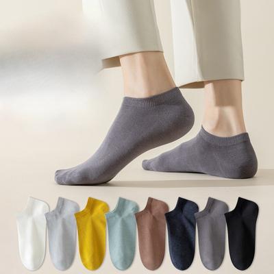 Moda Masculina de Verão Novas Meias Desodorantes de Algodão Puro de Boca Baixa