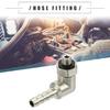 Motoforti Universal Car 90 Degree Brass Fitting Hose Adapter, Hose Fitting, 4mm 5/32" Barb To Male Metric M5x0.8, Durable, Brass, Silver Tone