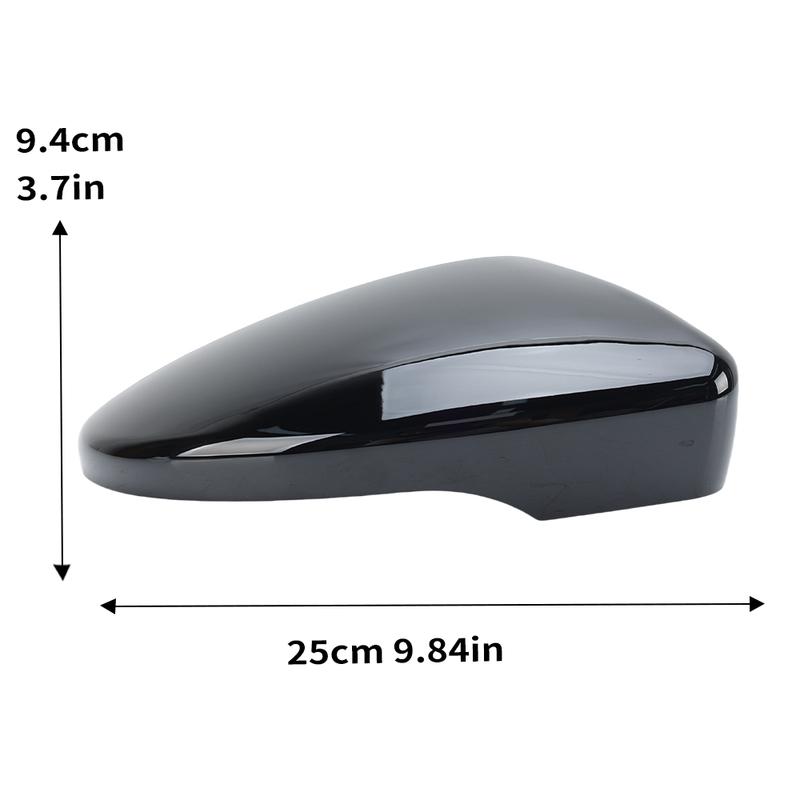 Backspegelkåpa För Volkswagen Scirocco Beetle CC EOS Passat 2009 2010-2017 Målad Svart Med Spänne Biltillbehör