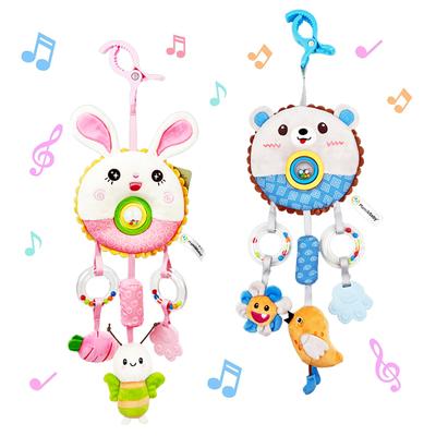 Hängende Rasseln Spielzeug Autositzspielzeug für Babys 0-6 Monate Neugeborenen Wiegen Spielzeug Sensorisches Weiches Zeug Kinderwagen Spielzeug für 0 12 Monate