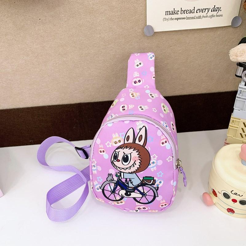 Single Shoulder Print Crossbody Chest Bag For Kids Nylon Durable Gift