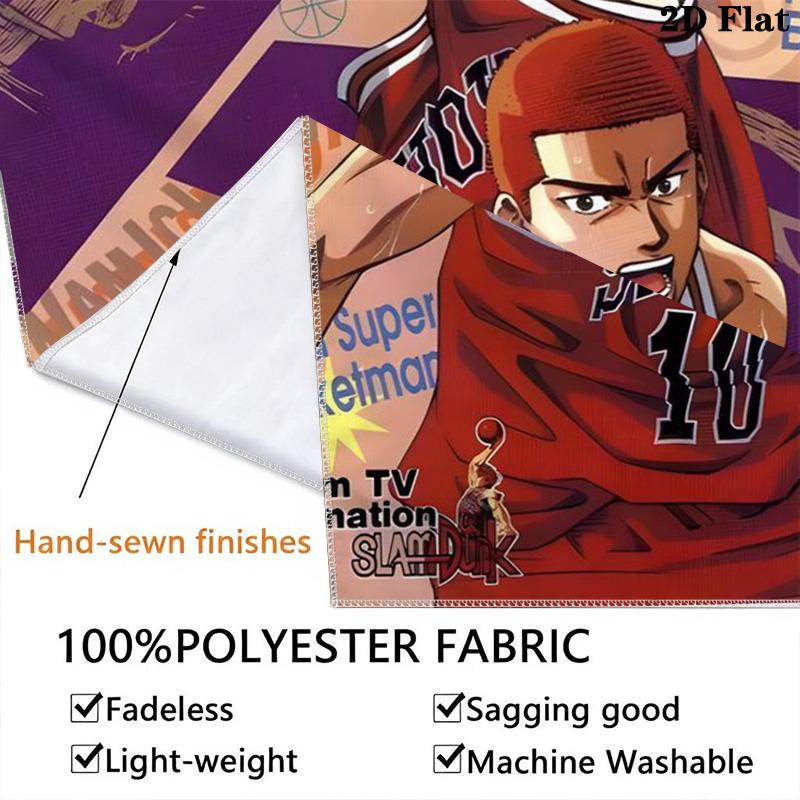 Slam Dunk Basketball Heroes Tapestry Tapestry Fashion Print Background Cloth Wall Covering Decoration Background Cloth