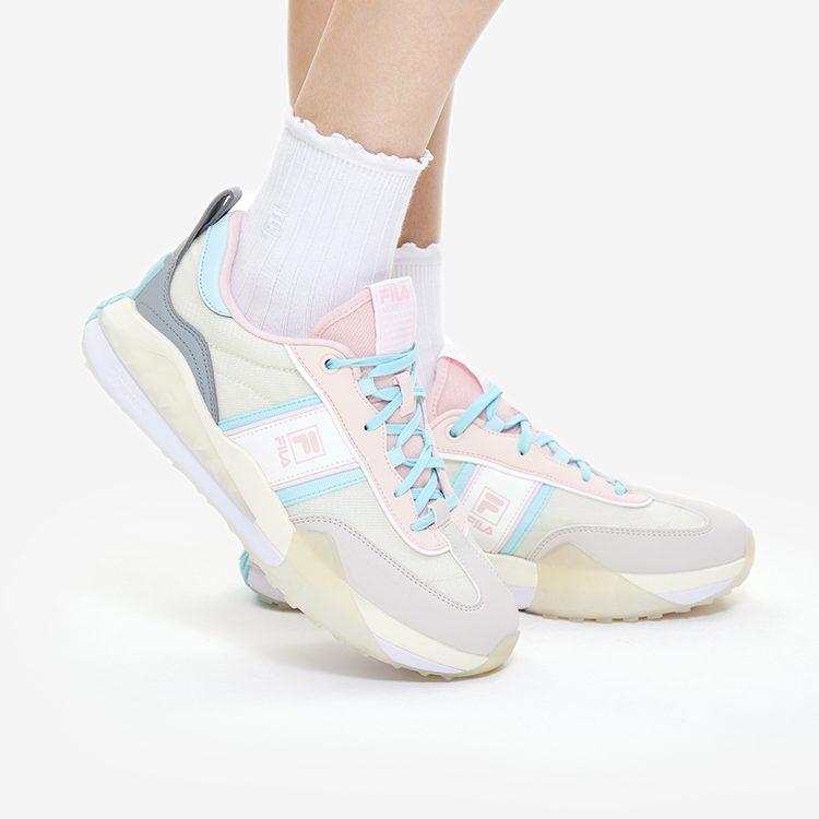 FILA Brick Sneakers 'Grey Blue Pink' Women's F12W231125FSB