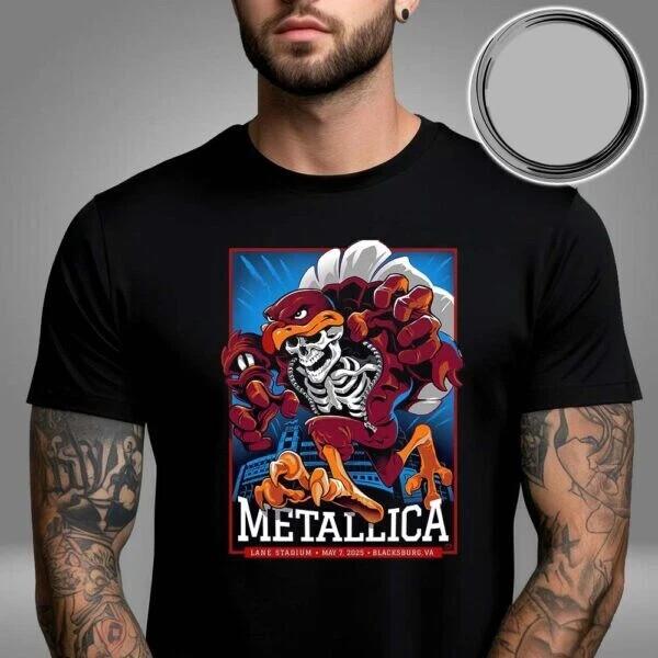 Metallica M72 Virginia Tech May 7 2025  Blacksburg VA US Unisex T-Shirt XXXXL
