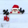 New Santa Door Corner Decor Christmas Cartoon Door Frame Decor Card Frame Sign Snowman Reindeer Xmas Charm Creative