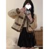 Women's Faux Lambswool Warm Short Jacket: Autumn 2025 Korean Style, Loose Fit, Thickened