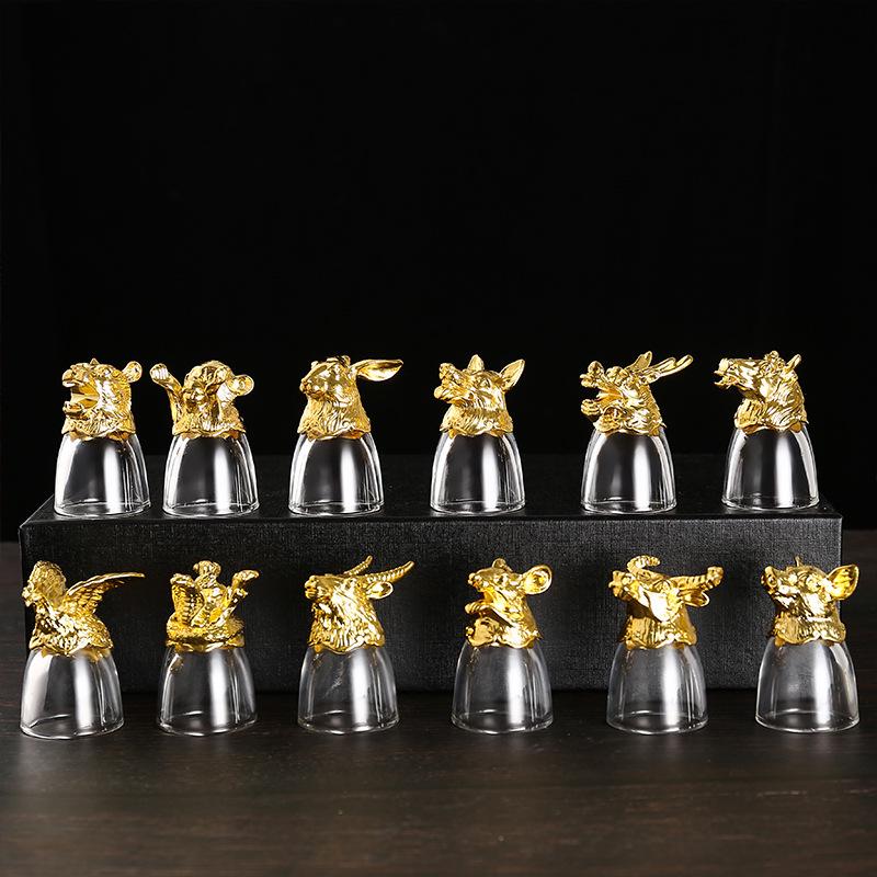 Zodiac Crystal Baijiu Shot Glass & Decanter Gift Set