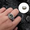 Mythological Tridents Styles Adjustable Rings For Men Alloy Construction Elegant Mens Accessory