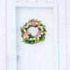 1pc 20 Inches Easter Wreath Easter Egg Wreath Pendant Easter Decoration Home Wall Window Door Hanging Party Holiday DIY