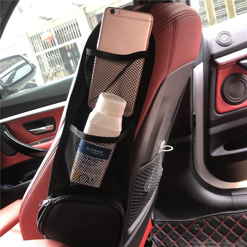 Borsa da appendere per riporre gli oggetti laterali del sedile automatico, supporto multitasche, tasca in rete, organizer per lo styling dell'auto