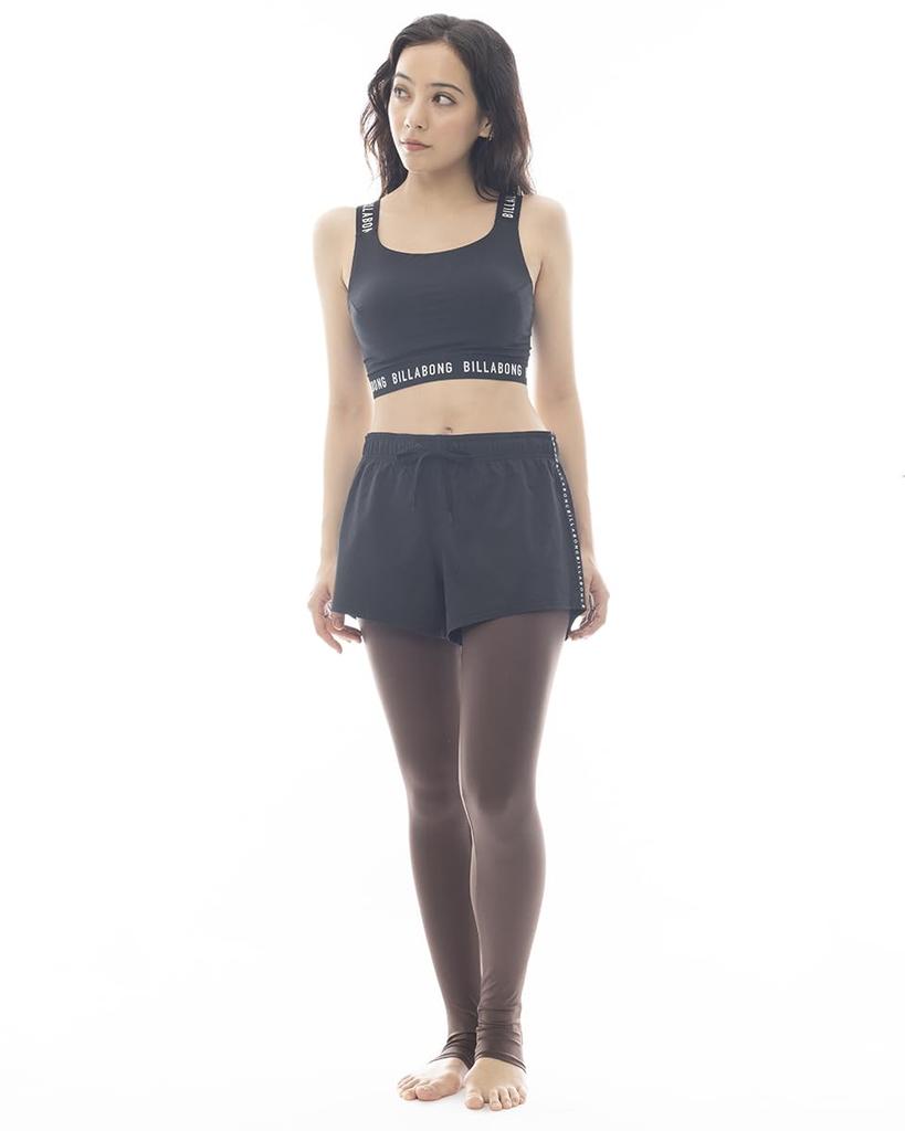 Billabong TORENKA Women's Logo Band UV Rash Guard, Brown