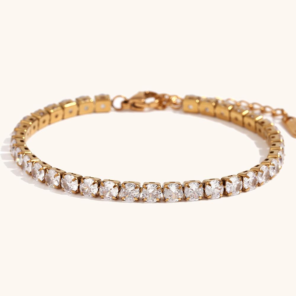 European and American Fashion Light Luxury Chain Bracelet Gold Simple Jewelry