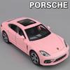 Miniatures 1:32 Porsche Panamera Alloy Diecast Metal Model Hight Simulation Sound Light Baby Toys Computer Desktop Ornament Gift