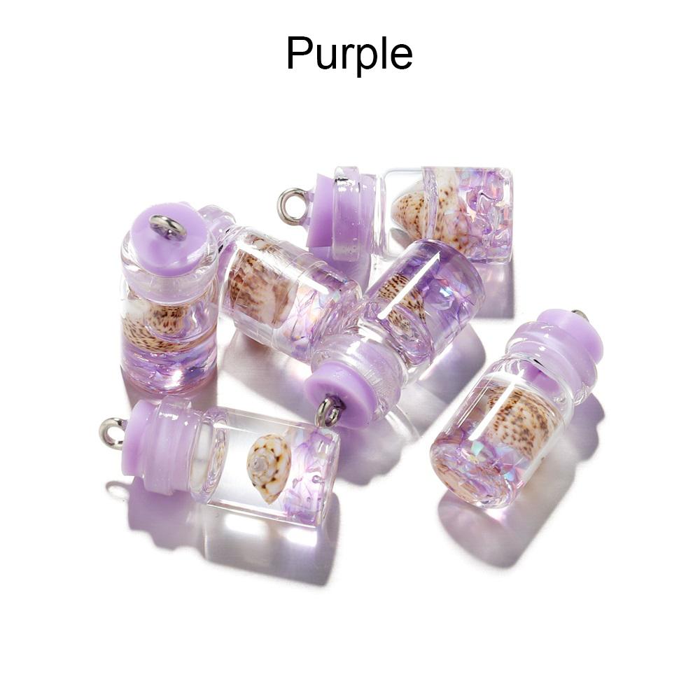 10pcs/lot Conch Shell Ocean Drift Bottle Pendants Handmade Crafts Charms For Earrings Necklace DIY Jewelry Making Supplies