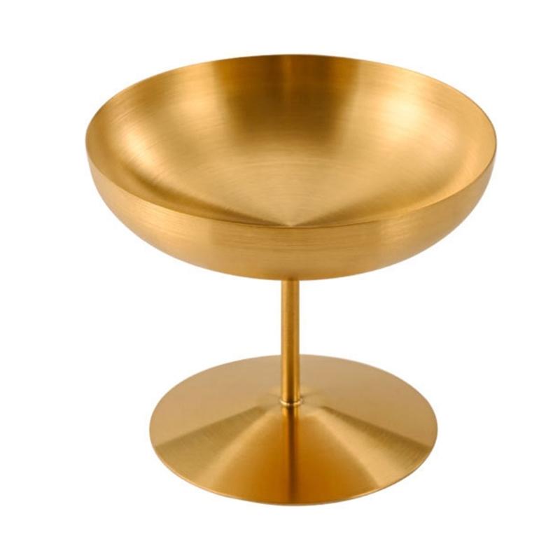 Elegante Retro-Dessertschalen aus Edelstahl mit Fuß 150ml/250ml Fassungsvermögen für Eis Cocktails Salate