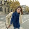 Women's Imitation Cashmere Winter Scarf - Thick Solid Color, Versatile Men's Shawl, Cashmere Wool Blend