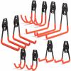 ZOYUBS Tool Hooks, Wall Hooks, Double Hooks, Garage Wall Hooks, Storage Hooks, Bicycle Wall Hooks, Super Strong, Wall Hooks for Tools, Bicycles, Garag