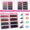 640-Cluster D-Curl False Eyelashes Set - DIY Segmented and Dense Lashes