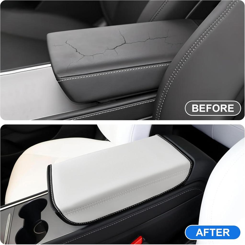 For Tesla Model Y Armrest Box Cover Model 3 Highland Central Control Armrest Decoration Interior Model 3 Accessories Protection