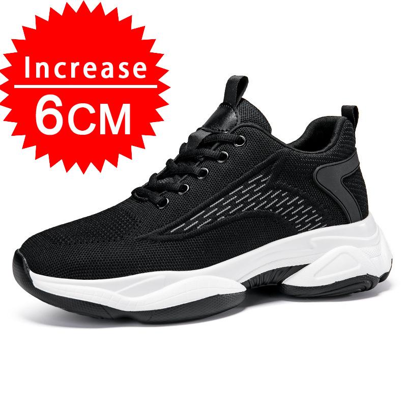 

Удобные дышащие летние кроссовки для увеличения роста, обувь для мужчин, стельки 8 см, скрытые каблуки, спортивная внутренняя подъемная обувь 43