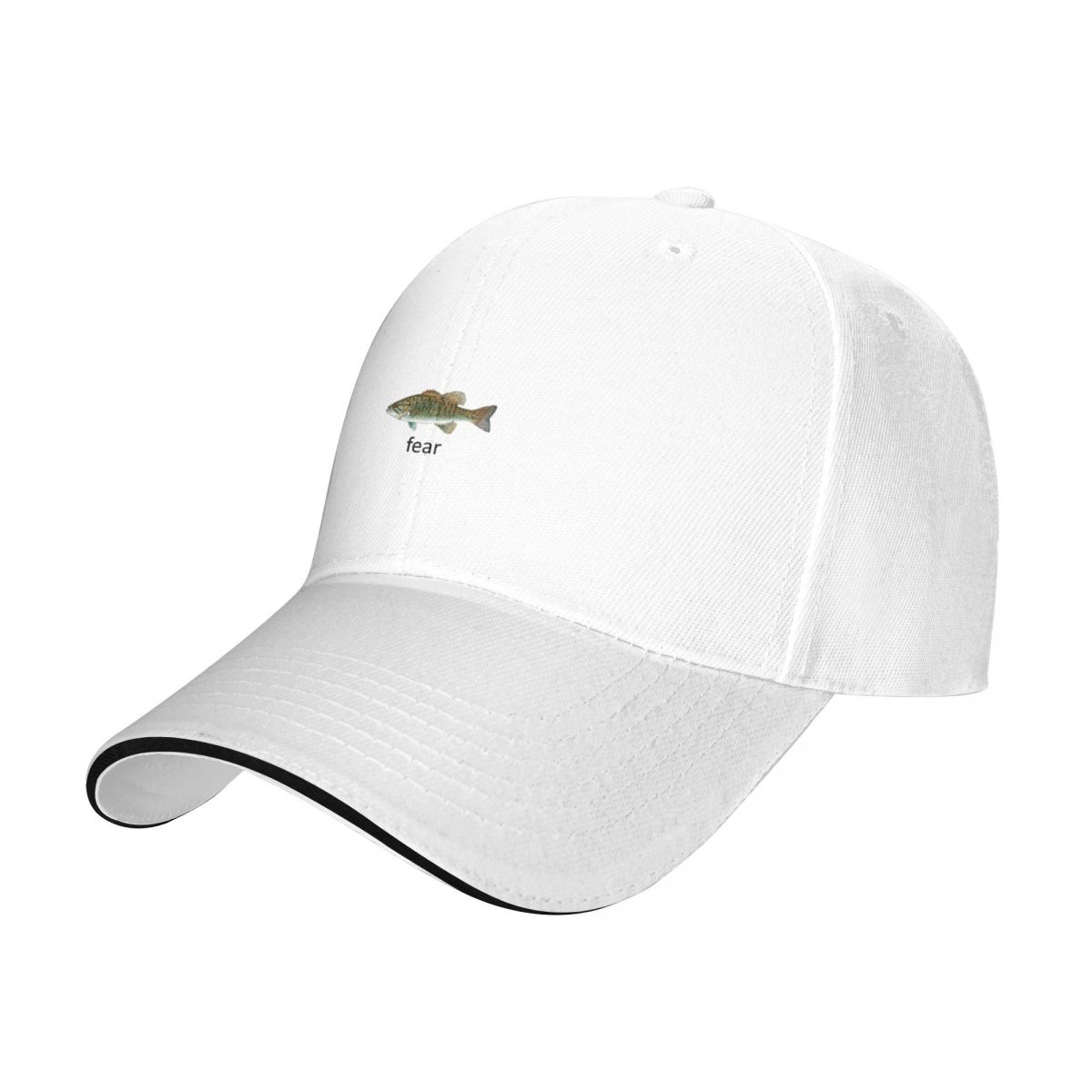 

Fish Fear Me Cap Baseball Cap funny hat Golf winter hat Women s golf wear Unisex s