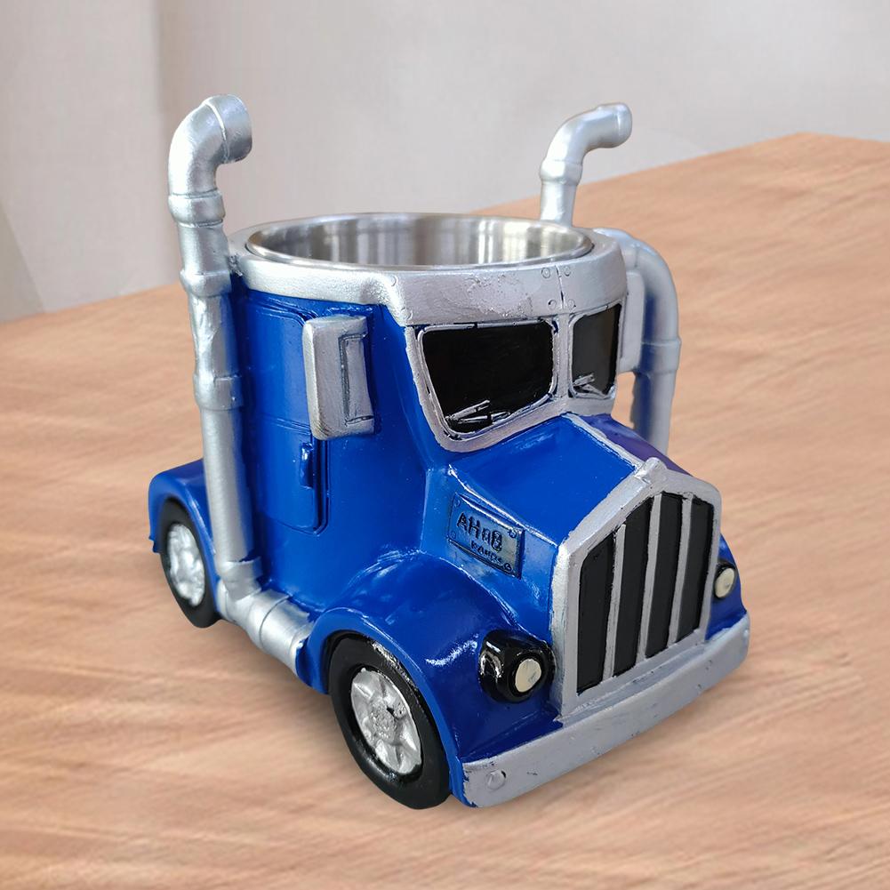 Semi-Truck Coffee Mugs Handcrafted Truck Coffee Mug Creative Truck Coffee Cup for Truck Driver
