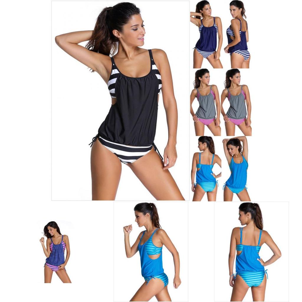 Premium Quality Women's Tankini Bikini Set With Push Up Padded Swimsuit For Beach Fun
