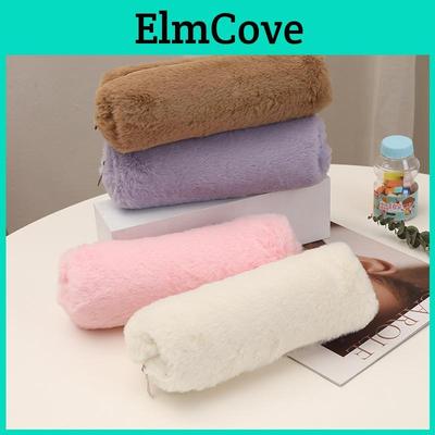 Plush Pencil Case For Girls With Large Capacity And Cute Design For School Supplies