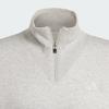 adidas All Szn Fleece Quarter-Zip Crew Sweatshirt Medium Grey Heather Men Streetwear IY6551