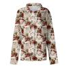 Women's Shirt Blouse Christmas Print Button Long Sleeve Casual Basic Shirt Collar Regular Top