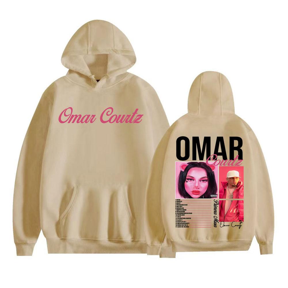 Rapper Omar Courtz Primera Musa Tour Cover Hoodies Men Women Clothing Retro Aesthetic Sweatshirts High Quality Bodywarmer Hoodie