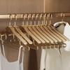 Luxury Wall-Mounted Aluminum Clothes Hanger – Seamless, Wide-Shoulder Design for Strappy Dresses and Heavy Garments