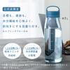 Marna Daily Water Bottle, 1L, with Graduated Indications (Made In JapanWeb Exclusive), Glass-Like Smooth Mouth, Lightweight, Dishwasher Safe, Easy To