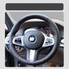 Hand-stitched Black  Leather Car Steering Wheel Cover For BMW M Sport G30 G31 G32 G20 G21 G14 G15 G16 X3 G01 X4 G02 X5