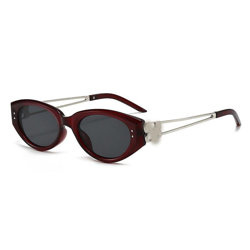 Cat Eye Texture Sunglasses Women'S Anti-Ultraviolet Light Luxury Small Frame Sunglasses High-End Fashion Glasses Tide