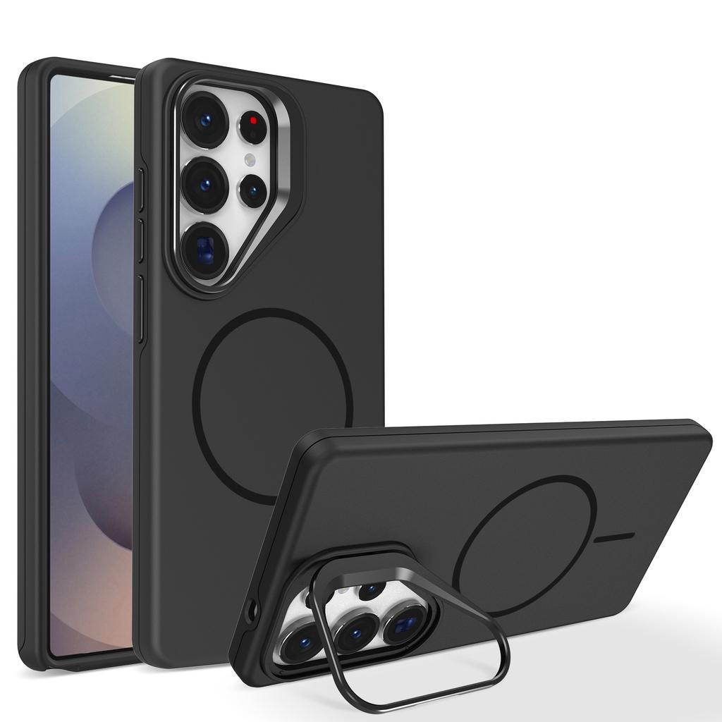 Carcasă Magnetică Nouă Mată Pentru Magsafe Pentru Samsung Galaxy S26 S25 S24 S23 S22 Ultra Plus S25FE S24FE S25Edge Cu Suport