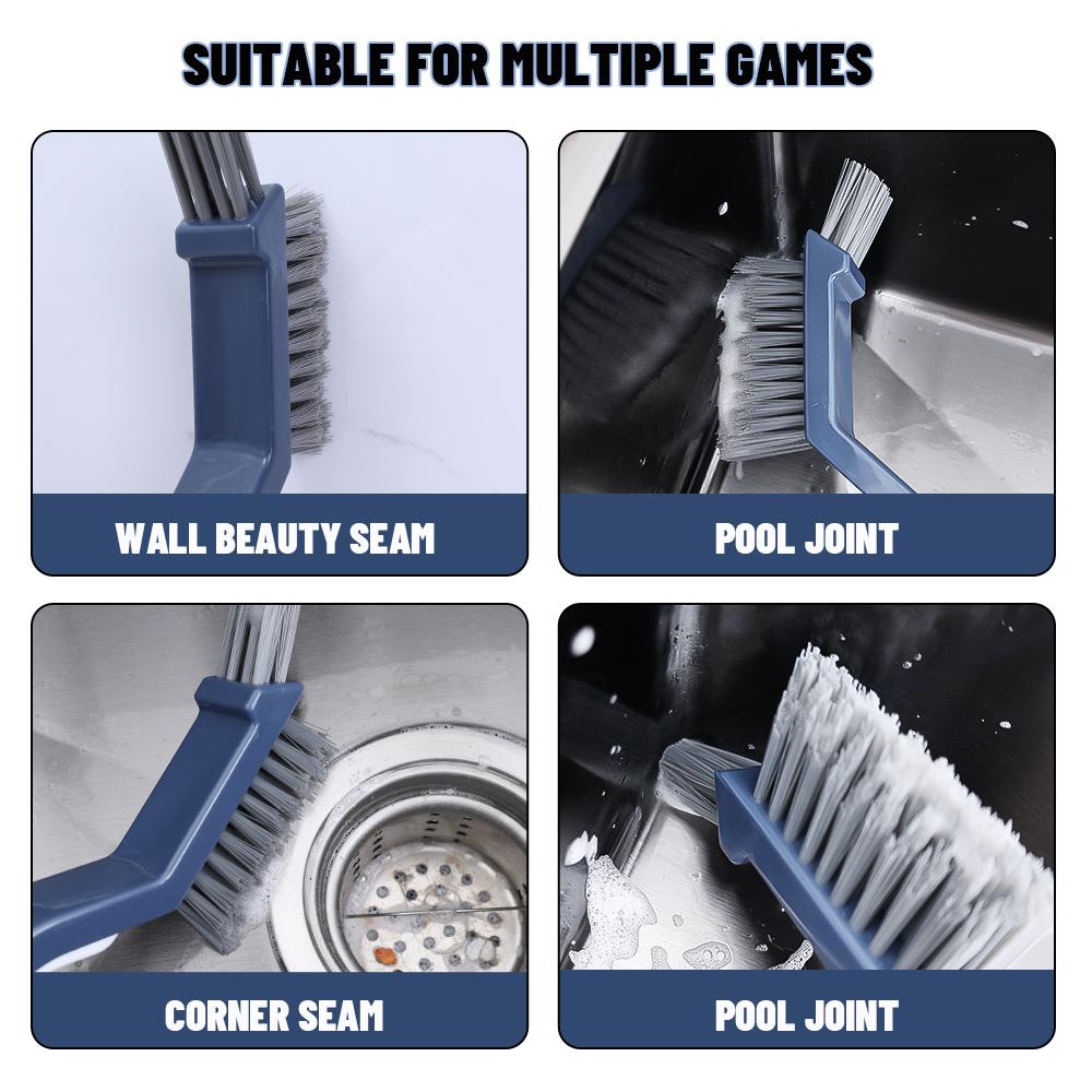 1 szt. 3 w 1 plastikowa szczotka do czyszczenia szczelin w łazience