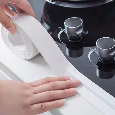 Ruban d'étanchéité pour douche et baignoire 3,2 m en PVC, ruban adhésif étanche pour calfeutrage de salle de bain, toilettes, bandes anti-moisissure pour cuisine
